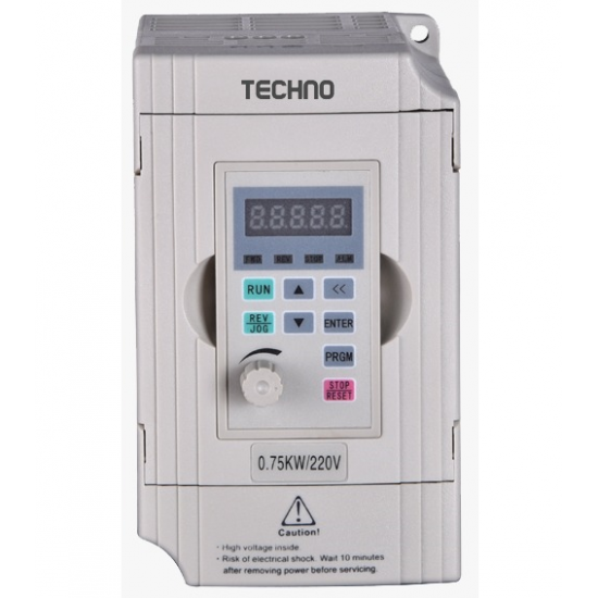 TC100-00150S2 اینورتر Techno سری TC100 توان 1.5 کیلو وات 230 ولت تک فاز